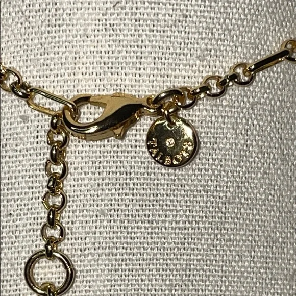 Talbots Pink and Gold Charm Necklace - Picture 3 of 4